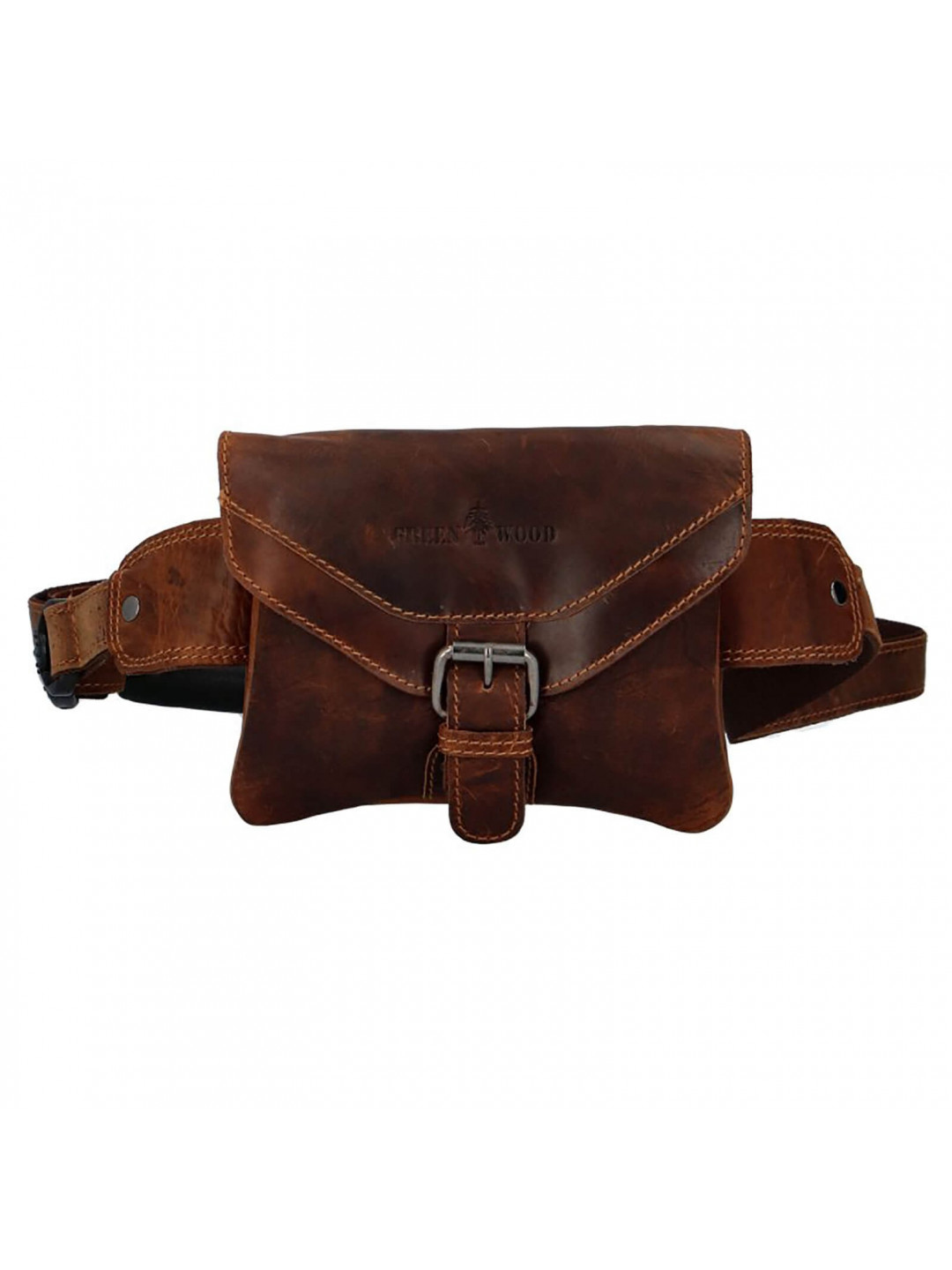 Pánská kožená ledvinka Greenwood Apolo – hnědá